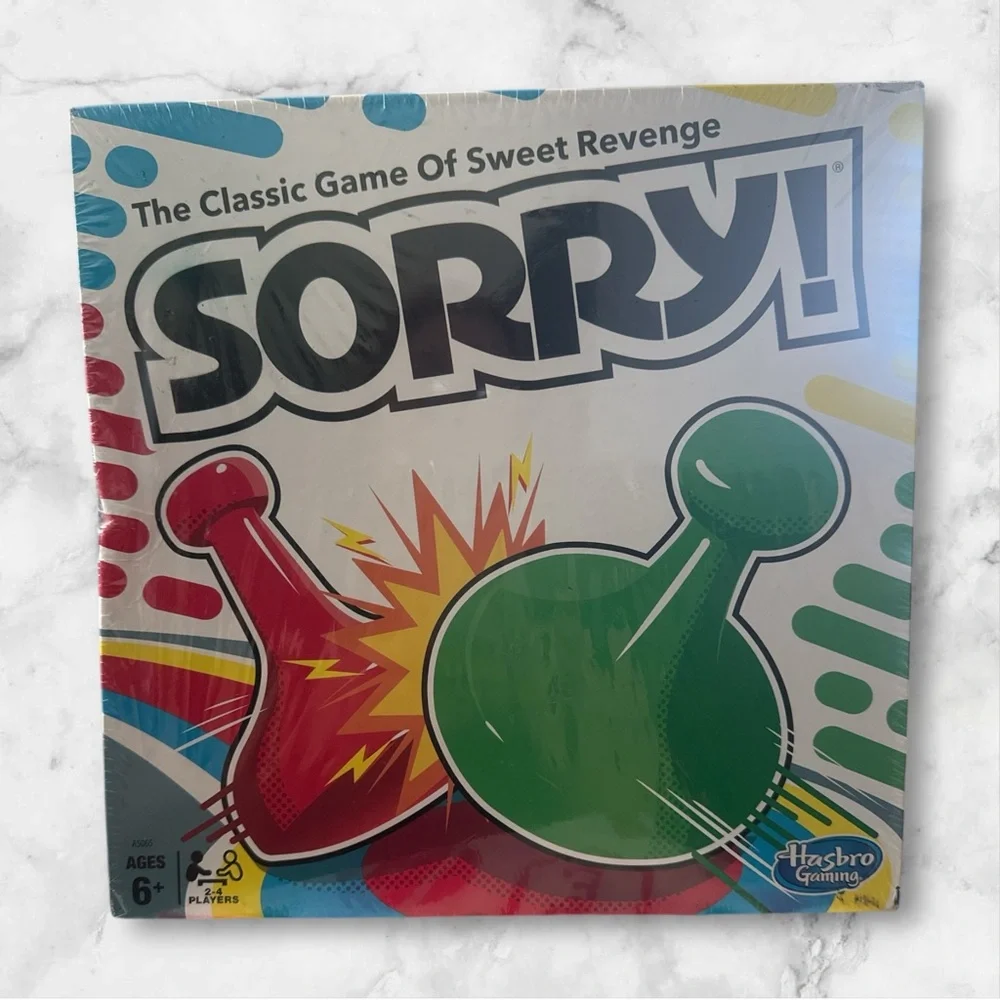 Hasbro Sorry! Board Game 6+ NIB
